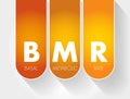 BMR - Basal Metabolic Rate acronym Royalty Free Stock Photo