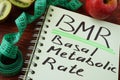 BMR Basal metabolic rate Royalty Free Stock Photo