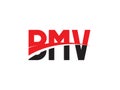 BMV Letter Initial Logo Design Vector Illustration Royalty Free Stock Photo