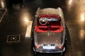 1956 BMW 507 - Aerial view, grey, red interior. Royalty Free Stock Photo