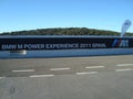 BMW Banner at the Ascari Resort Circuit, BMW M Power Experience 2011- Malaga, Spain, November 2011 Royalty Free Stock Photo