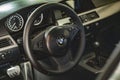 BMW Car Interior with Visible Emblem