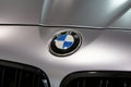 BMW car manufacturer commercial emblem logos fix at the car.