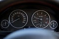 Bmw Car Speedometer Dials Black Royalty Free Stock Photo