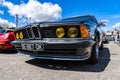 BMW 635 CSI in montjuic spirit Barcelona circuit car show Royalty Free Stock Photo