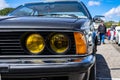 BMW 635 CSI in montjuic spirit Barcelona circuit car show Royalty Free Stock Photo