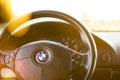 Bmw e39 steering wheel Royalty Free Stock Photo