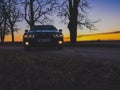 Bmw e39 with sunset in 2020! Royalty Free Stock Photo