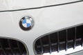 BMW emblem on front of a German Luxury car