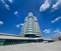 BMW Headquarters building. Headoffice in Munich, Germany, March 2020.