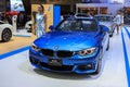 BMW 420i Convertible car on display Royalty Free Stock Photo