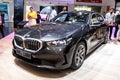 BMW i5 & x28;G60& x29; electric sedan car at the IAA Mobility 2023 motor show in Munich, Germany - September 4, 2023