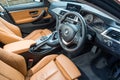 BMW 420i Gran Coupe 2018 Interior Royalty Free Stock Photo