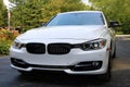 2018 BMW 350i white super charge with 350 Horse Power, Luxury european sport car. Royalty Free Stock Photo