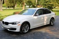 2018 BMW 350i white super charge with 350 Horse Power, Luxury european sport car. Royalty Free Stock Photo