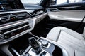 BMW 745Le 2019 model white leather interior