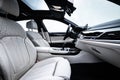 BMW 745Le 2019 model white leather interior