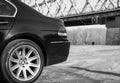 BMW 750Li limousine photographed outdoors