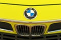 BMW logo on car hood