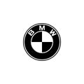 BMW logo editorial illustrative on white background Royalty Free Stock Photo