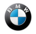 BMW logo on transparent background, vector illustration. BMW is a German multinational manufacturer of luxury vehicles Royalty Free Stock Photo