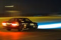 BMW M3, German legendary sports tuned car racing at Chayka circuit, night race, Kyiv Ukraine, 09.04.2016, editorial photo
