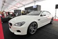 BMW M6 Gran Coupe on display at Singapore Yacht Show 2013 Royalty Free Stock Photo