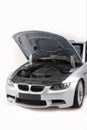 BMW M3 bonnet open Royalty Free Stock Photo