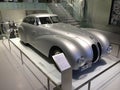 BMW 328 Mille Miglia Roadster, Side view, year 1939, silver color, isolated, produced from 1936-1940. Royalty Free Stock Photo