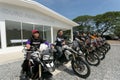 BMW MOTORAT THAILAND Driving teaching BMW GS 800 at June 6, 2015 in Thailand or biker who likes to ride motorcycle