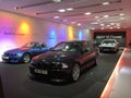 BMW Museum: Overview of the MPower gallery on display at the BMW Royalty Free Stock Photo