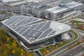 BMW plant in Munich, top view Royalty Free Stock Photo