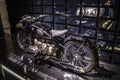 The BMW R5 year 1936 was the first motorcycle to feature a foot-operated four-speed gearbox. Display at the BMW Museum