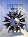 BMW 132 radial engine on display in BMW Museum