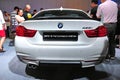 BMW 4 series coupe on display at BMW World 2014 Royalty Free Stock Photo