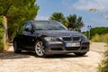 BMW 3 series E90 330i Sparkling Graphite at the mountain