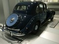 1939 BMW 335 case Rear view of the car. BMW Museum, Munich, Germany, September 2013.