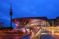 BMW Welt Munich, Germany at night