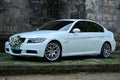 BMW white bridal car in Antipolo City, Philippines