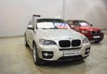 The BMW X6 car E71 at an exhibition in `Crocus Expo`, 2012. Moscow Royalty Free Stock Photo