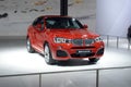 BMW X4 xDrive35i. Red color. Shine Moscow International Automobile Salon