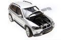 BMW X5 bonnet open Royalty Free Stock Photo