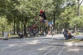 BMX acrobat in Ho Chi Minh, Vietnam Royalty Free Stock Photo