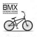 Bmx bicycle for extreme riding vector object Royalty Free Stock Photo