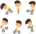 BMX Bike Rider Boy Royalty Free Stock Photo