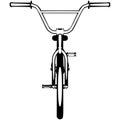 BMX bike vector. Isolated on white background Royalty Free Stock Photo