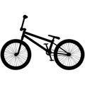BMX bike vector. Isolated on white background Royalty Free Stock Photo