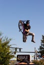 BMX Freestyle Vert Stunt Royalty Free Stock Photo