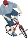 BMX rider Royalty Free Stock Photo