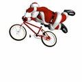 BMX Santa 2 Royalty Free Stock Photo
